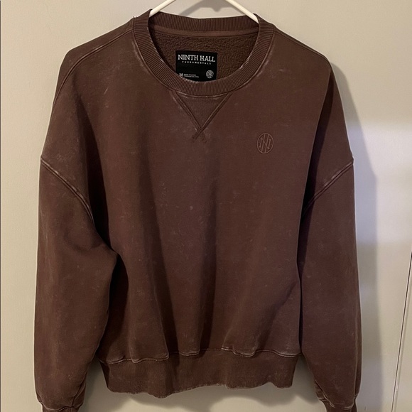 Ninth Hall Fundamentals Tops - Ninth Hall mineral washed Crewneck Sweatshirt